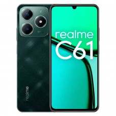 Oferta Relâmpago Celular Realme C61 128GB, 4GB RAM, Câmera Traseira Dupla de 50MP, Tela 6.7", NFC, Android 14, e Processador Octa Core Verde